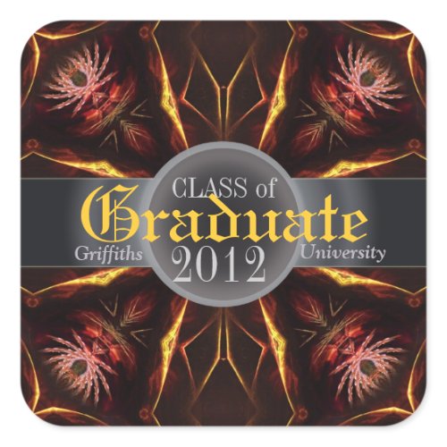 Dessert Flowers Award Graduation Sticker sticker
