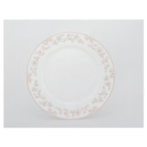 Dessert plate with colorful flower designs letterhead template