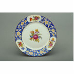 Dessert plate with colorful flower designs cut outs