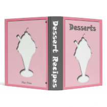 Dessert Recipes Sundae Silhouette Binder