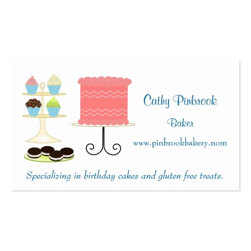 Desserts Business Card (front side)