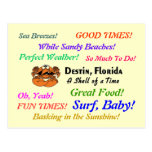 Destin Crab Postcard