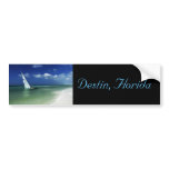 Destin, FL - Beached sailboat bumper sticker