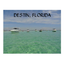 DESTIN FLORIDA NAUTICAL POSTCARD ON CRAB ISLAND postcards