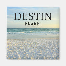Destin Florida sugar sand beach sunset magnet