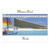 DESTIN MIRAMAR BEACH FL POSTCARD~EDGEWATER BCH CON postcards