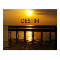 Destin Sunset Post Card postcards