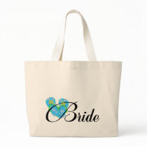 Destination Bride Flip Flop Blue Bag