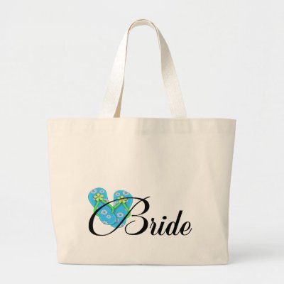 Destination Bride Flip Flop Blue Bag