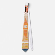 Destination: England Travel Poster Neck Ties