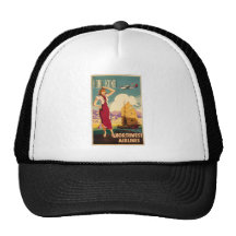 Destination: Hong Kong Retro Graphic Cap Hats