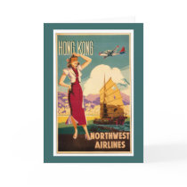 Destination: Hong Kong Vertical Greeting Card