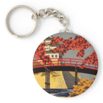Destination: Japan Travel Poster Key Chain
