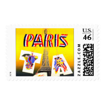 Destination Paris Custom Postage