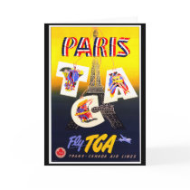 Destination Paris Vertical  Greeting Card