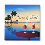 Destination wedding = customize with your own name magnets