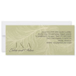 Destination Wedding Invitation Feathers Paris Sage