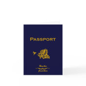 Destination Wedding Invitations-Passport-Hibiscus