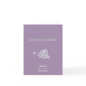 Destination Wedding Invitation Passport & Hibiscus