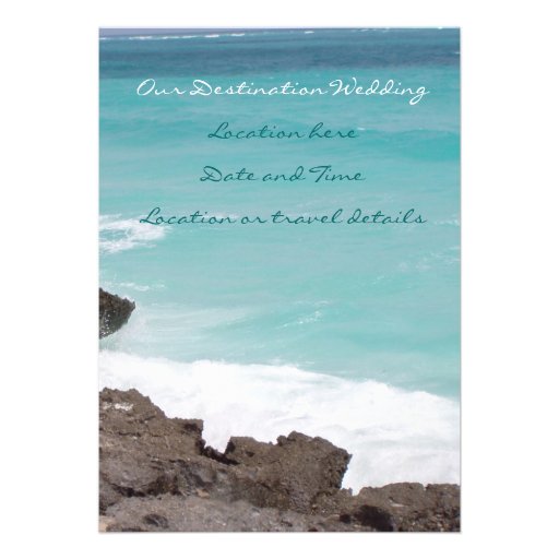 Destination Wedding Personalized Invitation