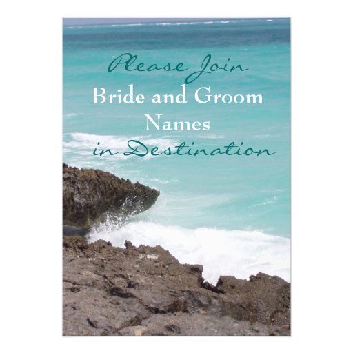 Destination Wedding Personalized Invitation