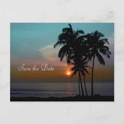 Destination Wedding Save the Date Post Cards