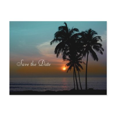 Destination Wedding Save the Date Post Cards