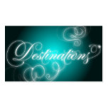 Destinations Business Card Elegant Flourish Glow