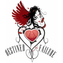 Destine for Failure girl heart tee t-shirts