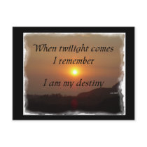 DESTINY BRIGHT TWILIGHT postcards by fierywordbeing DESTINY BRIGHT TWILIGHT postcards