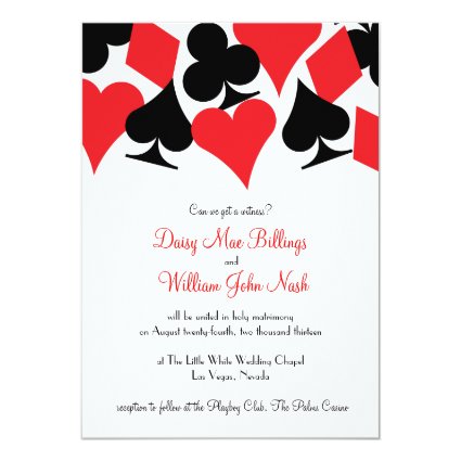 Destiny Las Vegas Wedding Invitation 5" X 7" Invitation Card