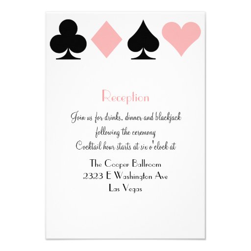 Destiny Las Vegas Wedding Reception Extra Info Announcement