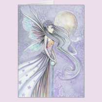 Destiny's Moon Beutiful Fairy Blank Card