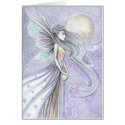 Destiny's Moon Beutiful Fairy Blank Card by robmolily Destiny's Moon Beutiful Fairy Blank Card