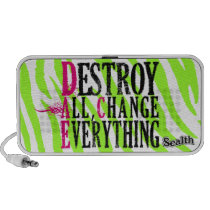 "Destroy All, Change Everything" Sealth Speaker speakers