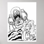 Destroy All Hairdos - Black and White Posters