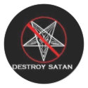 Destroy Satan Sticker