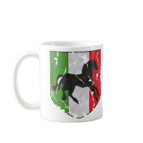 Destroyed Looking Italian Crest With Horse mugs by malibuitalian Destroyed Looking Italian Crest With Horse mugs