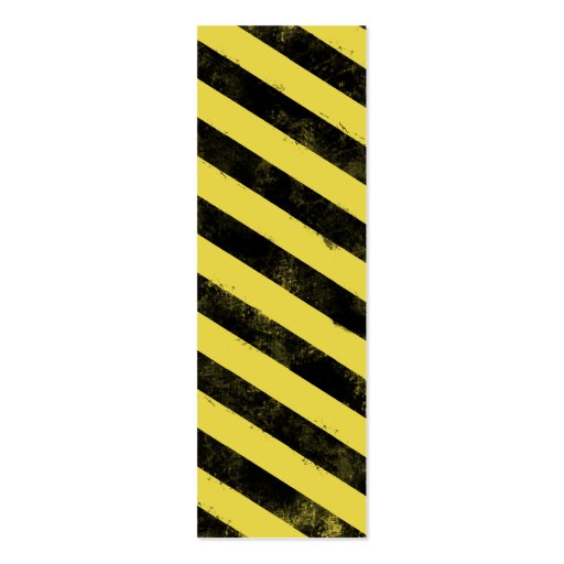 Destroyed Warning Bookmark Business Card