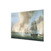 Destruction of the Turkish Fleet, 19th February, 1 Canvas Prints