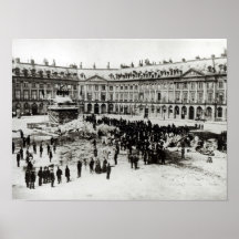 Destruction of the Vendome Column Poster