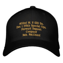 Det 1 1 / 195th Special Embroidered Baseball Cap
