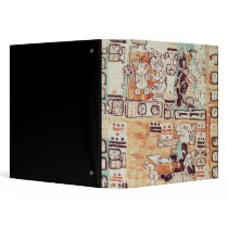 Detail from a Mayan Codex Vinyl Binders
