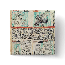 Detail from a Mayan codex Pin