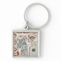 Detail from a Mayan codex Keychains
