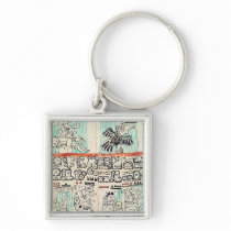 Detail from a Mayan codex Key Chain