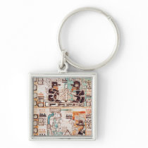 Detail from a Mayan codex Key Chain