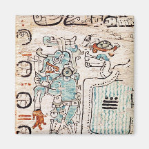 Detail from a Mayan codex Magnets