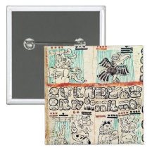 Detail from a Mayan codex Pin