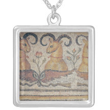 Detail from the border of a pavement necklaces